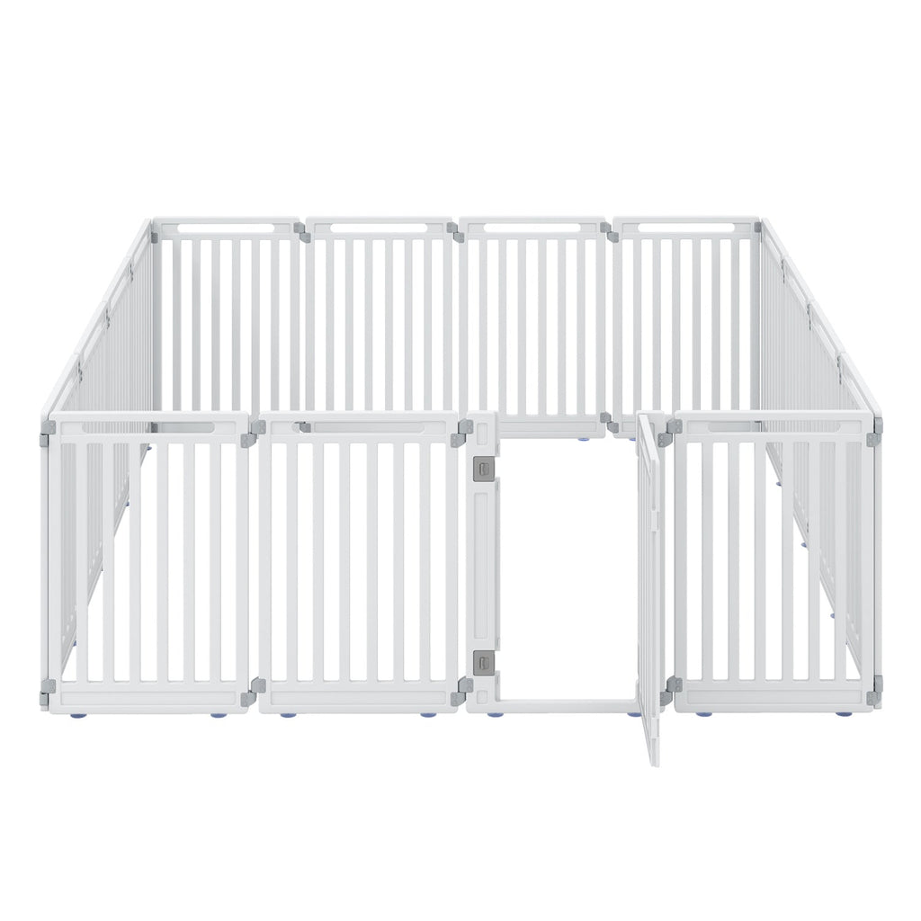 16-Panel Dog Playpen 31.5" Height Indoor Outdoor Pet Gate