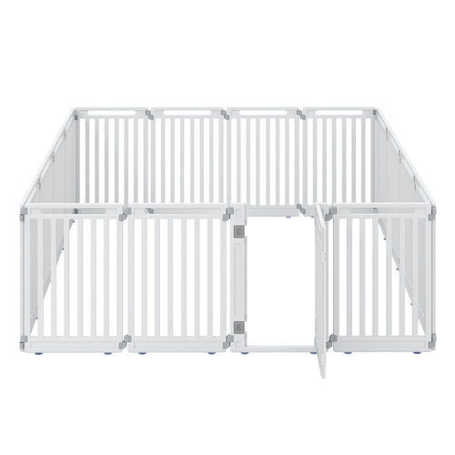 16-Panel Dog Playpen 31.5" Height Indoor Outdoor Pet Gate