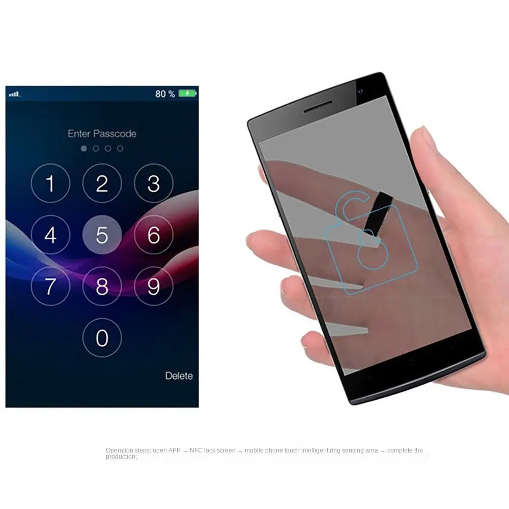 Stainless Steel NFC Smart Ring | Wearable Connect for Android