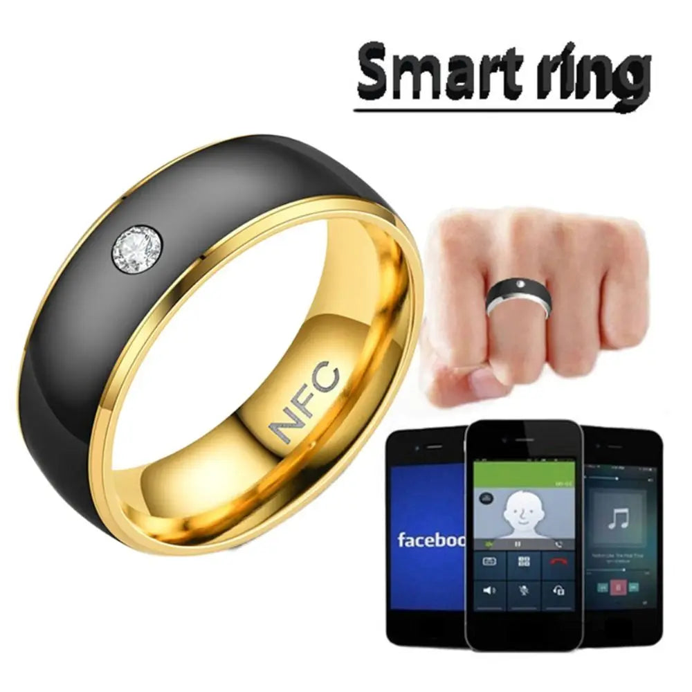 Stainless Steel NFC Smart Ring | Wearable Connect for Android