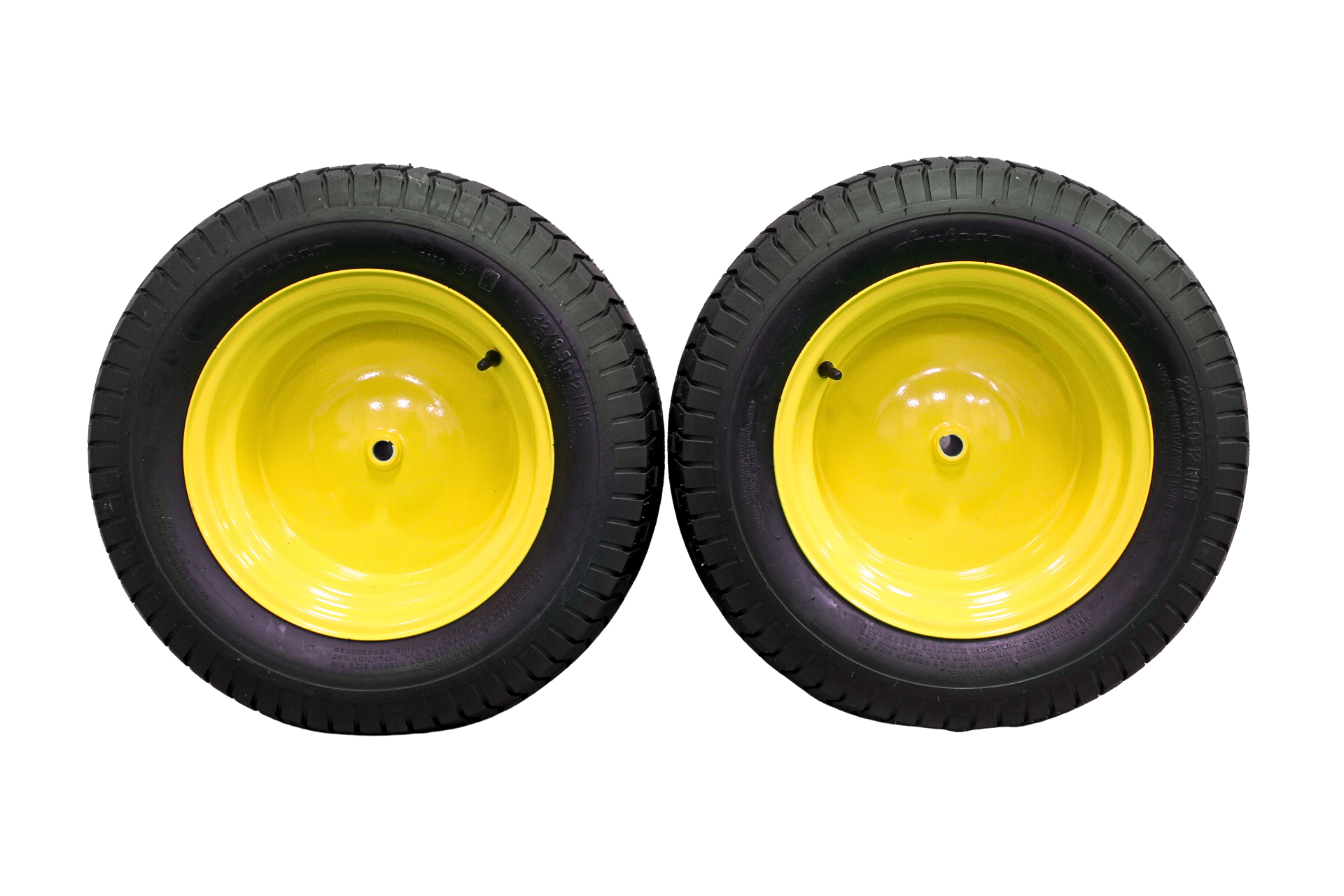 22x9.50-12 4 Ply Turf Tires & Wheels for John Deere Lawn & Garden Mower Turf Tires (Set of Two)