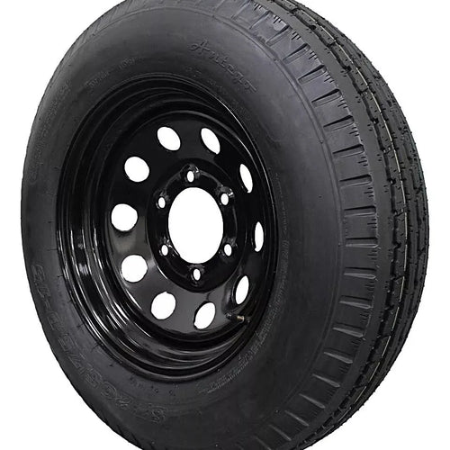 (Set of 4) Antego Tire and Wheel Heavy-Duty 205/75D15 Highway Terrain – 6-Ply-Ply, 15.0-Inch Wheel, Designed for Secure & Stable Towing | A15604520096206ST20575D15-B4