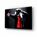 Sequined Glove Dancer Glass Wall Art