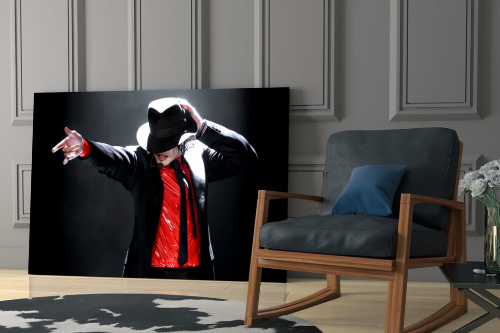 Sequined Glove Dancer Glass Wall Art